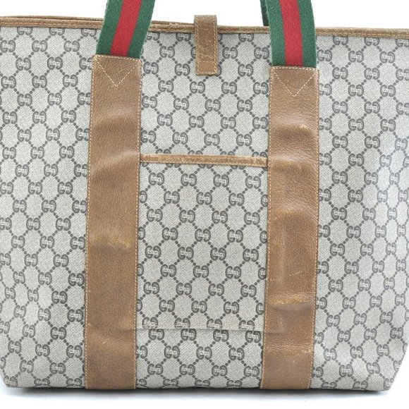 Auth Gucci Sherry Line Gg Tote Travel #4311G15 - Picture 3 of 8